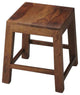 Loft Brown Solid Wood Stool