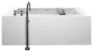 Cube Bath 101 72x40x24, Glossy, Satin Brass Overflow