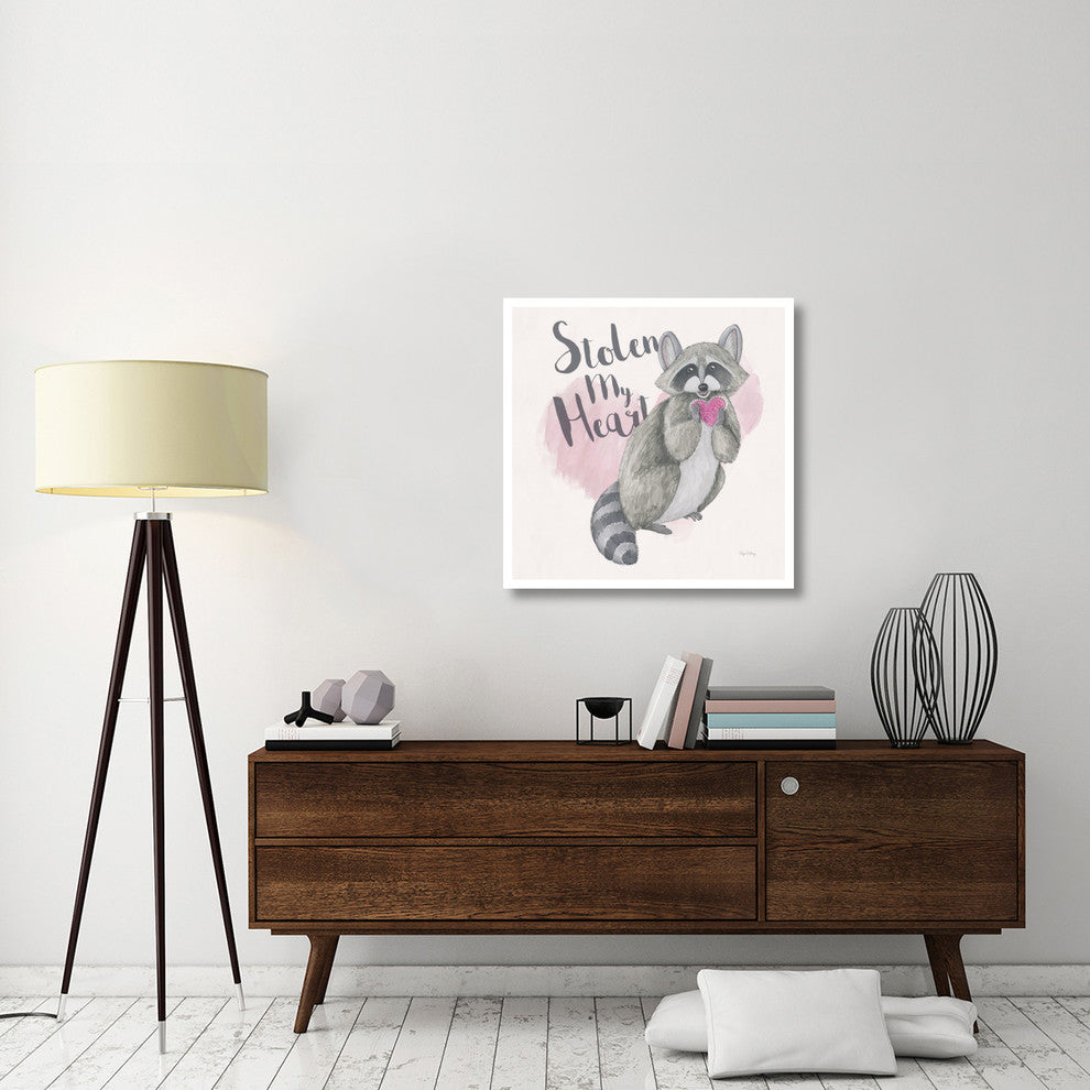 "My Furry Valentine I Sq" Digital Paper Print by Elyse DeNeige, 32"x32"