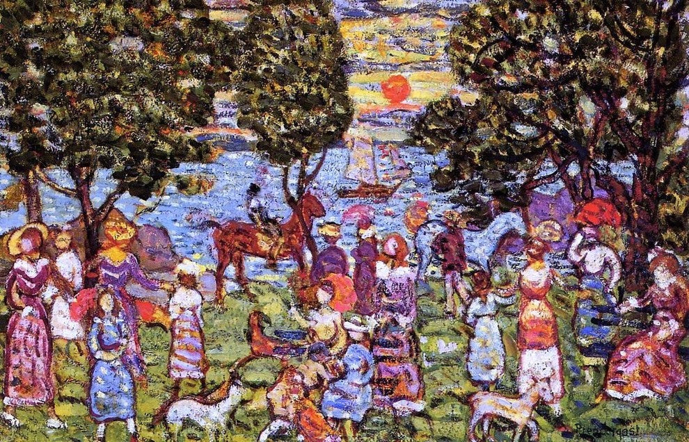 Maurice Prendergast Sunset Wall Decal
