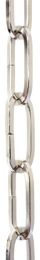RCH Hardware Steel Standard Link Chandelier Chain, 82 Reel, Polished Nickel, U45