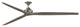 Fanimation Spitfire 96" Fan, Brushed Nickel Motor, Weathered Wood Blades