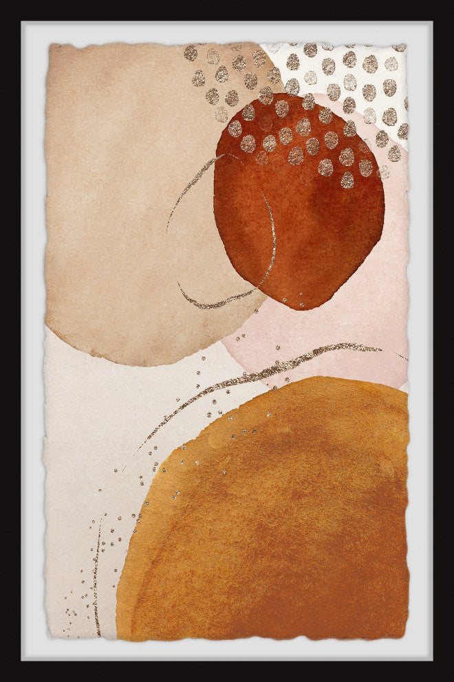 "Sun and Moon Meet" Framed Painting Print, 20x30