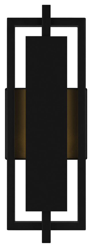 Quoizel PNT8306MBK LED Outdoor Wall Lantern, Pointsett