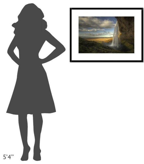 "Seljalandsfoss" Framed Digital Print by Max Witjes, 32x24"