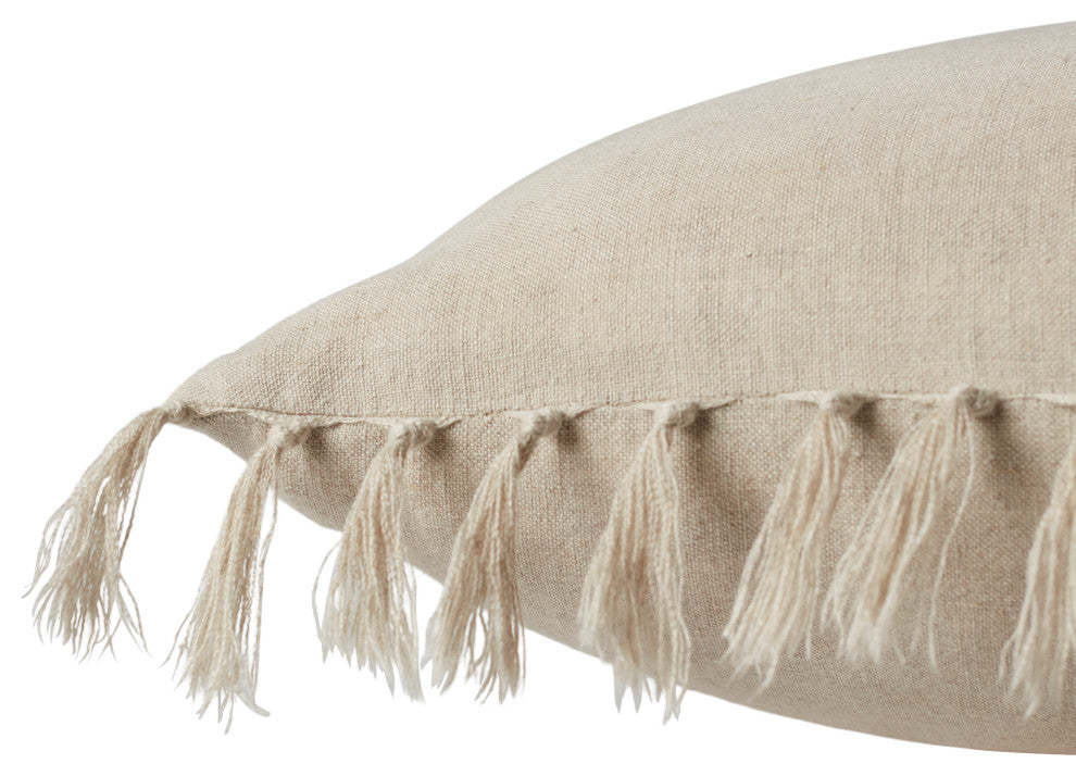 Jaipur Living Majere Solid Light Gray Down Pillow 20" Square