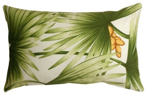 Pillow Decor - Palm Leaf 12 x 20 Decorative Pillow