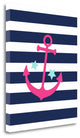 "Anchor Stripe" By Tamara Robinson, Giclee Print on Gallery Wrap Canvas