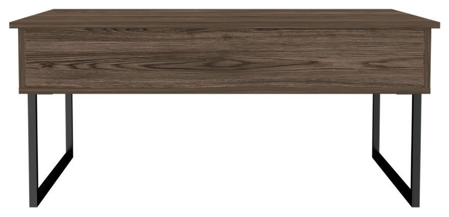 DEPOT E-SHOP Viena Lift Top Coffee Table, Dark Walnut