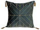 Parkland Collection Zella Charcoal Throw Pillow, Square