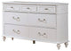 Wooden Dresser Chest with 7 Drawers, White