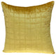 Yellow Quilted Decorative Throw Pillow