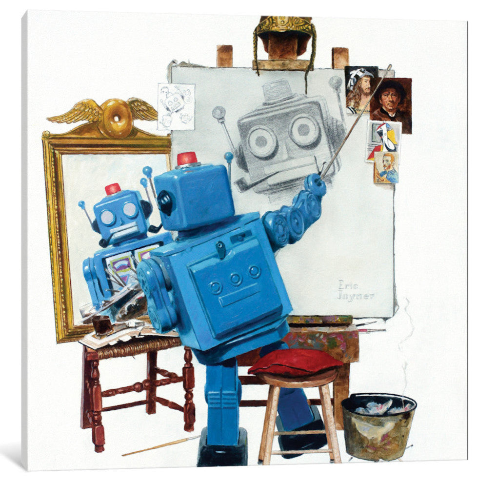 "Selfie" by Eric Joyner, 37x37x1.5