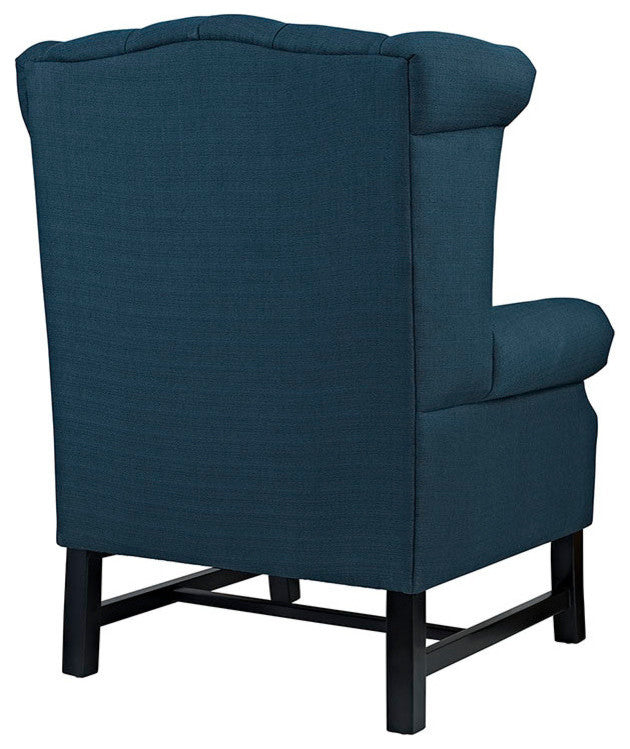 Modway Steer Upholstered Fabric Armchair, Azure