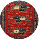 Ahgly Company Indoor Round Traditional Area Rugs, 3' Round