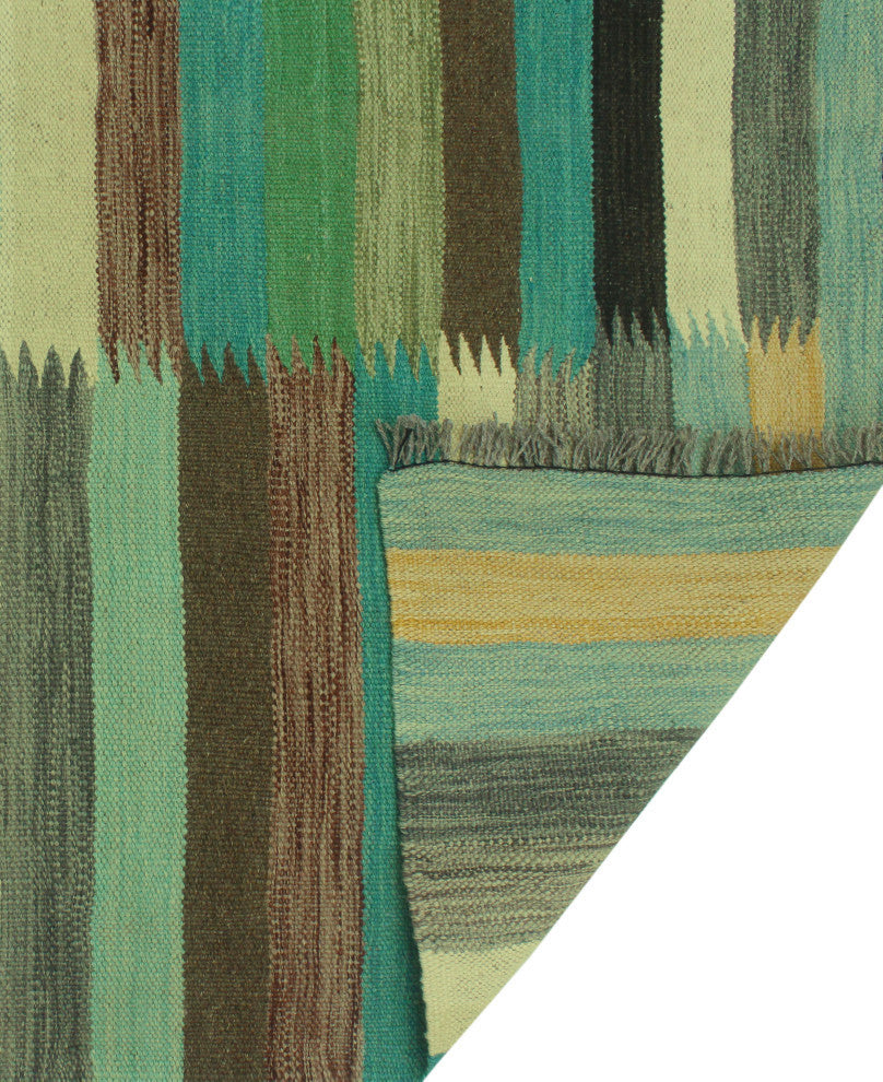 Winchester Kilim Allan Light Green/Ivory Rug, 6'5x9'9