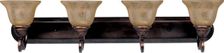 Maxim 11233 Symphony 37"W Bath Light - Oil Rubbed Bronze / Screen Amber Glass