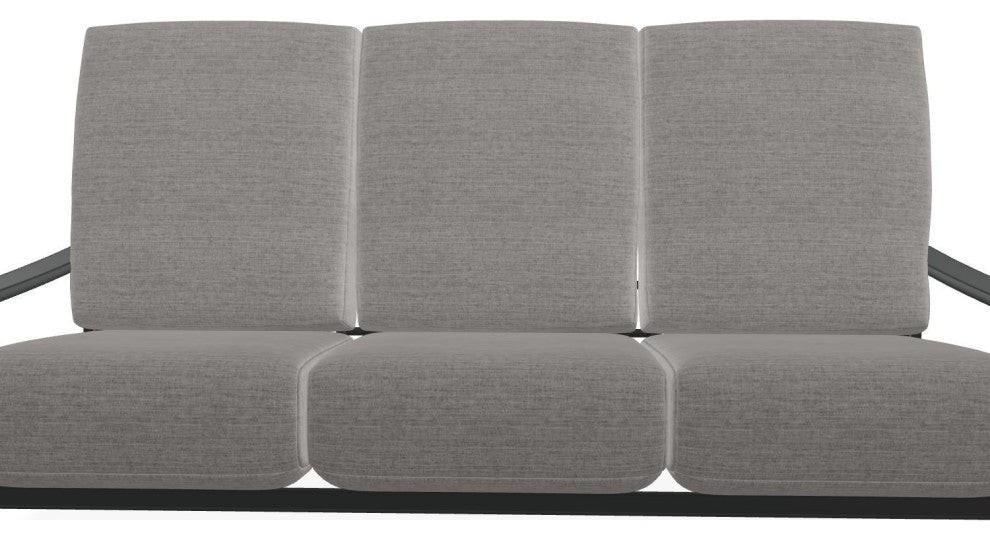 St. Catherine Deep Seat 3-Seat Outdoor Sofa, Graystone/Graphite