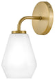 Lark Gio 11.25" Single Bath Vanity Light, Lacquered Brass