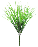 Set of 6 Artificial Grass Leaf Stem Plant Greenery Foliage Bush 16"