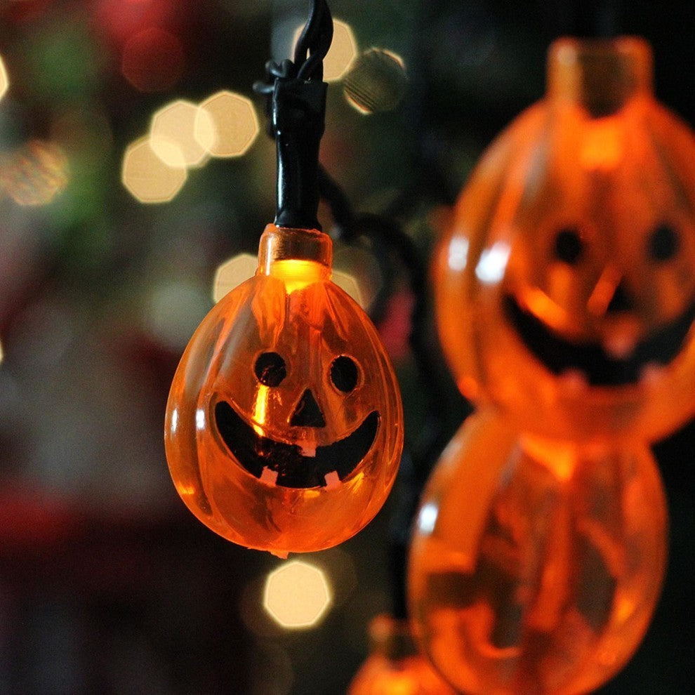 B/O Jack-O-Lantern Pumpkin LED Halloween Lights