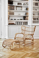 Viggo Boesen Teddy Rattan Footstool, Polished Natural