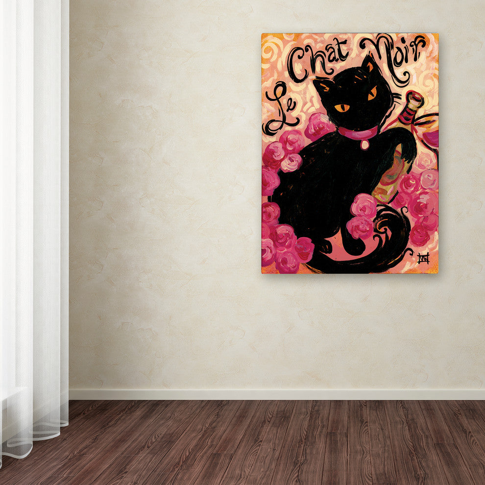 Natasha Wescoat 'Le Chat Noir' Canvas Art, 24x32