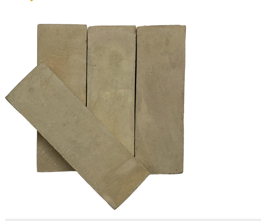 Moroccan Handmade 2x6 Solid Color Zellige Tile, Unglazed