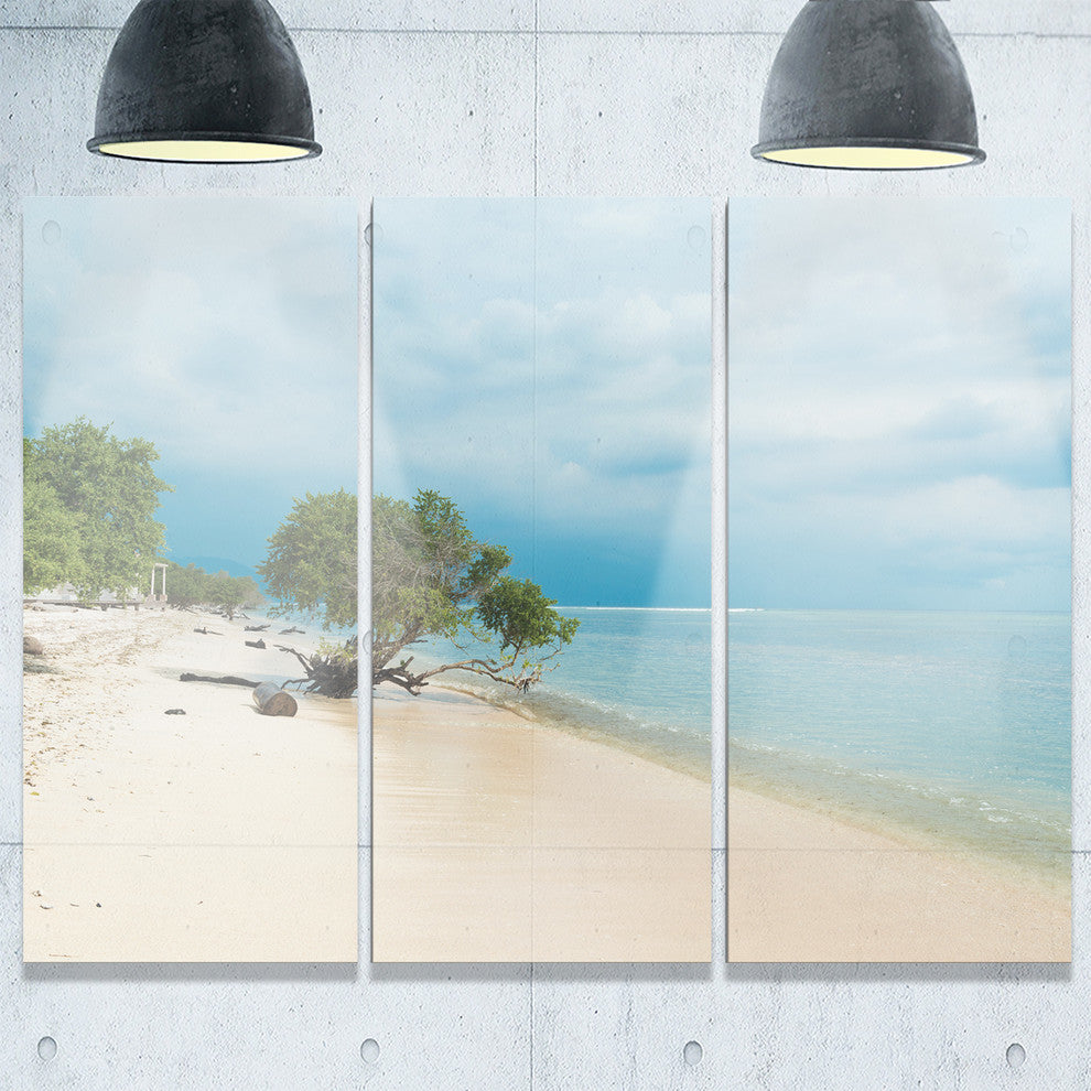 "Beautiful Coastline in Indonesia" Metal Wall Art, 3 Panels, 36"x28"