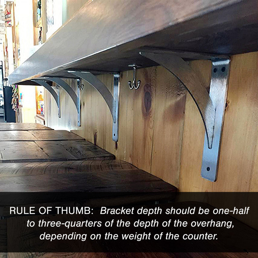 2"W x 16"D x 16"H Hamilton Bracket, Steel