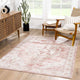 Hauteloom Kandos Area Rug, Plum/Pale Pink/Cream, 5'3" Square