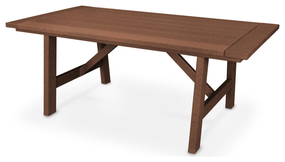 POLYWOOD Rustic Farmhouse 39" x 75" Dining Table