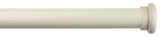 1" Button Adjustable Curtain Rod, 28"-48", French White