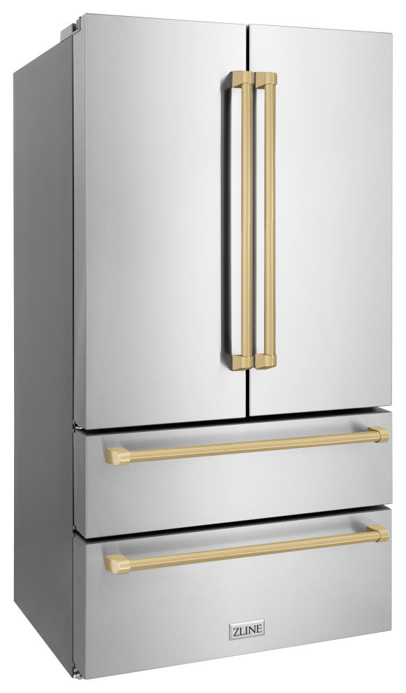 ZLINE 36" French Door Refrigerator With Ice Maker, Stainless RFMZ-36-CB
