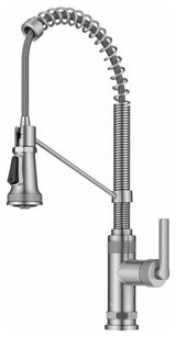 KRAUS Allyn Commercial Style 2-Function 1-Handle Pull Down Kitchen Faucet SFS