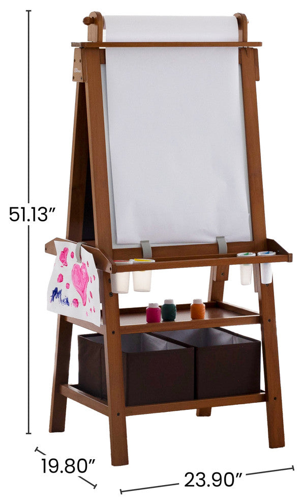Little Partners Deluxe Learn and Play Art Center, Espresso
