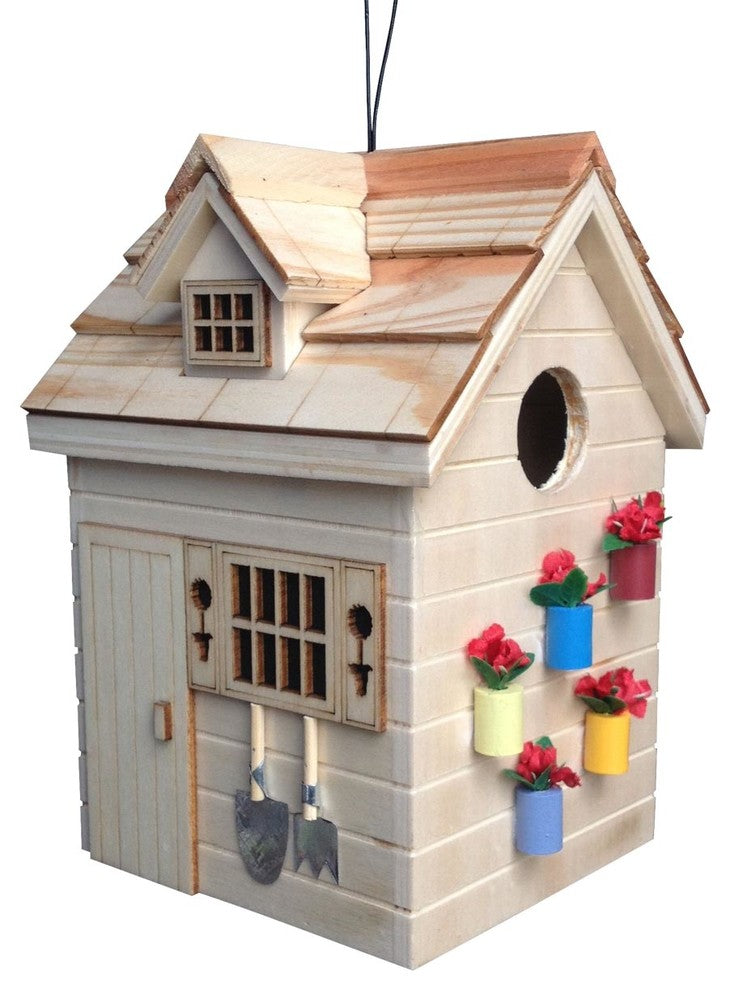 Potting Shed Birdhouse, Natural