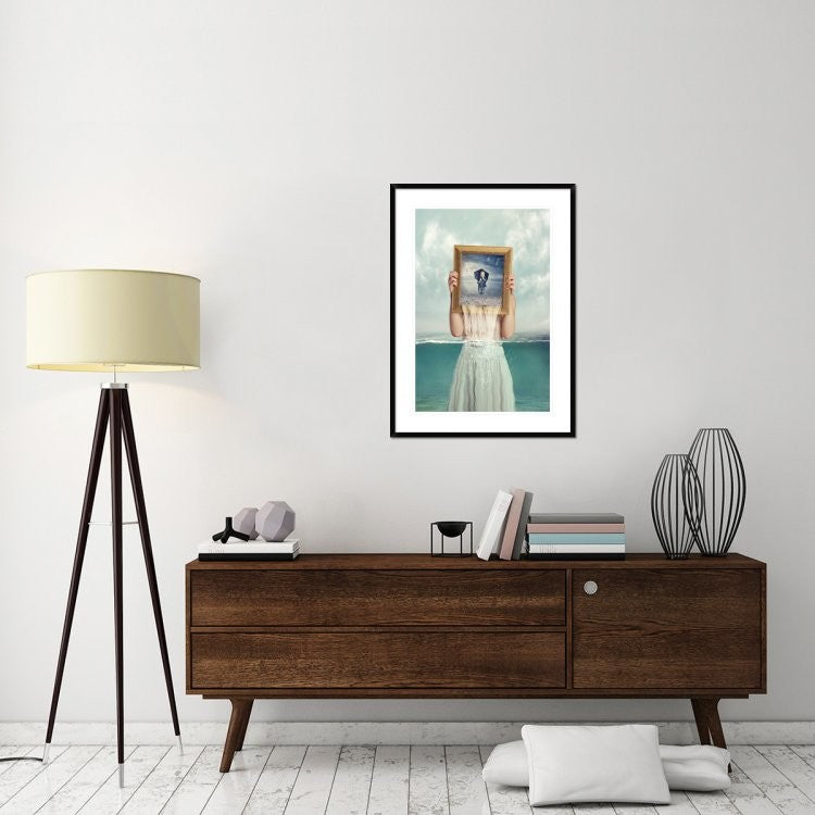 "Deeper" Framed Digital Print by Baden Bowen, 28"x38"