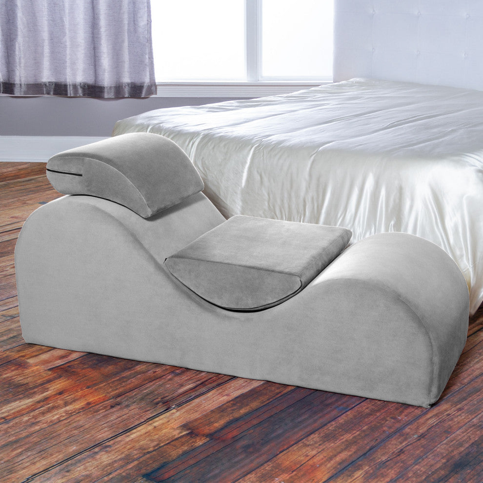 Avana Luvu Lounger-Chaise Lounge for Yoga, Exercise & More, Grey