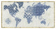 "Indigo Gild Map Maki" Digital Paper Print by Kathrine Lovell, 26"x14"