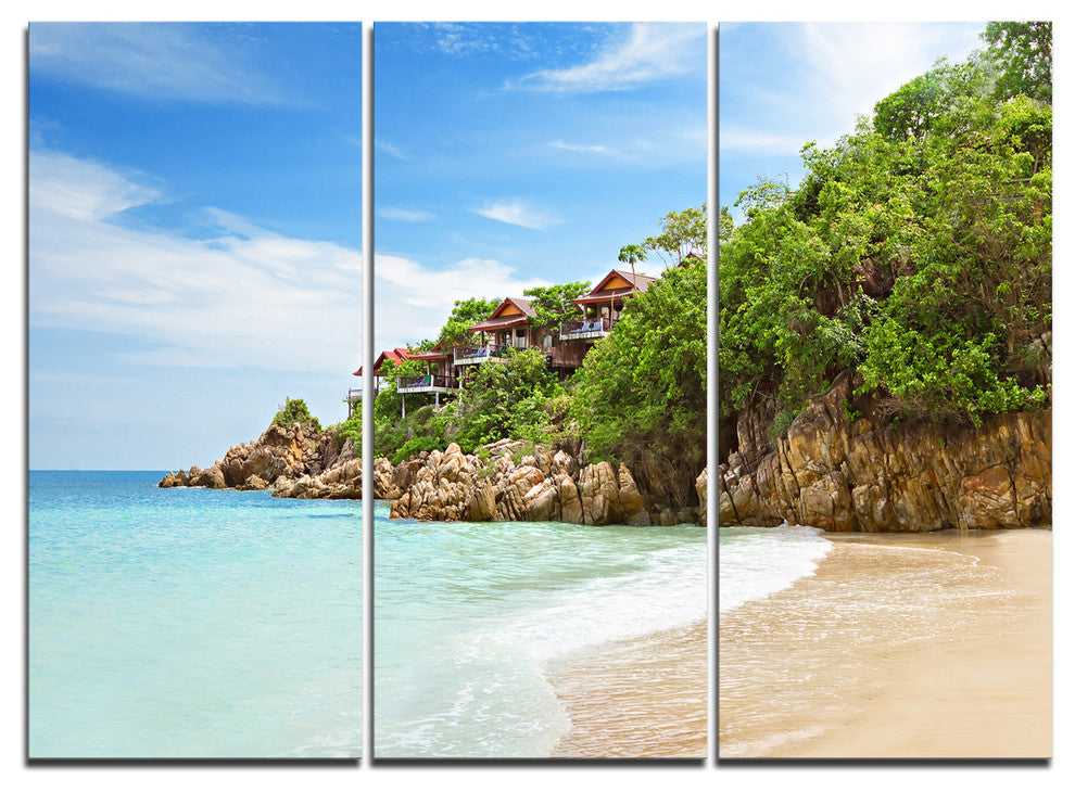 "Resorts on the Rock" Canvas Wall Art, 3 Panels, 36"x28"