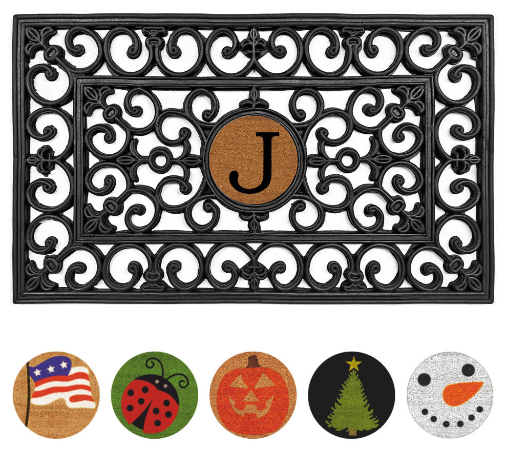 Calloway Mills SET Rubber Doormat , Set J
