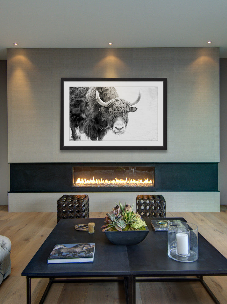 Marmont Hill, "Buffalo Forward" Framed Painting Print, 24x16