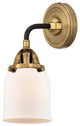 Small Bell Sconce, Black Antique Brass, Matte White, Matte White