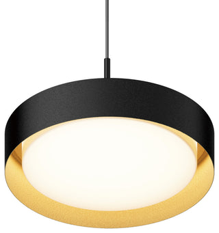 ET2 E51013 Echo 16"W LED Pendant - Black / Gold