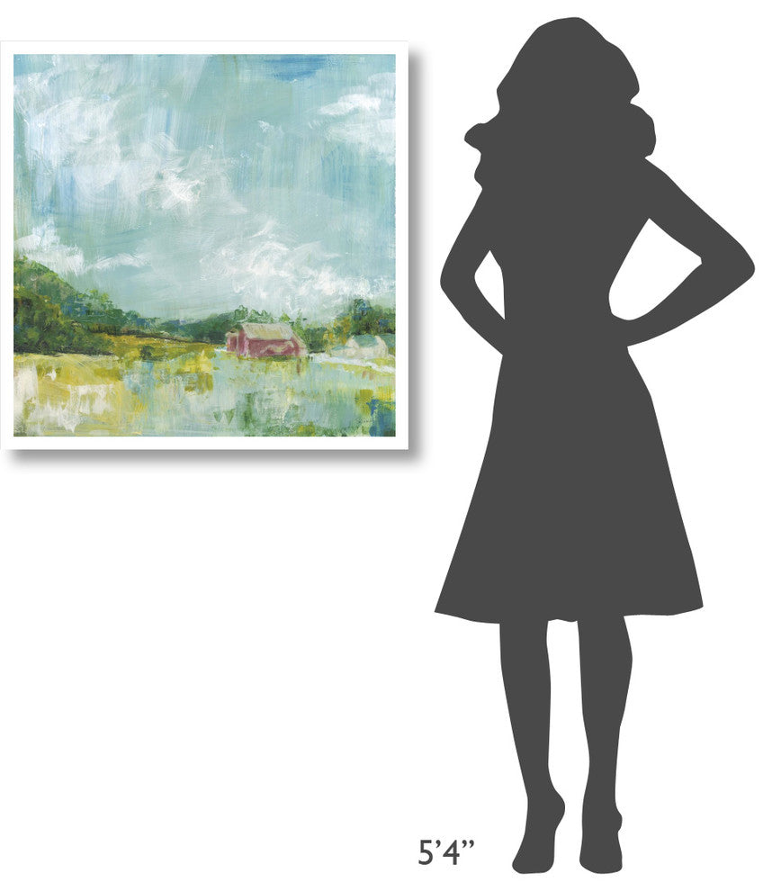 "Horizon Farm" Digital Paper Print by Sue Schlabach, 32"x32"