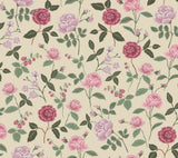 Roses Linen Wallpaper