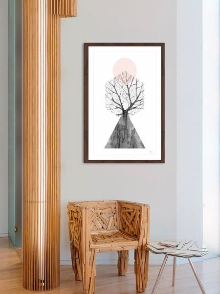"Three Worlds" Framed Painting Print, 24"x36"