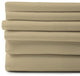 1800 Count 6-Piece Egyptian Cotton Deep Pocket Sheets, Cream, King / Cal King