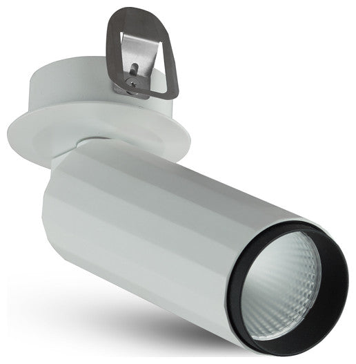 Integrated LED Adjustable Flush Mounted Spotlight Commercial Grade, White